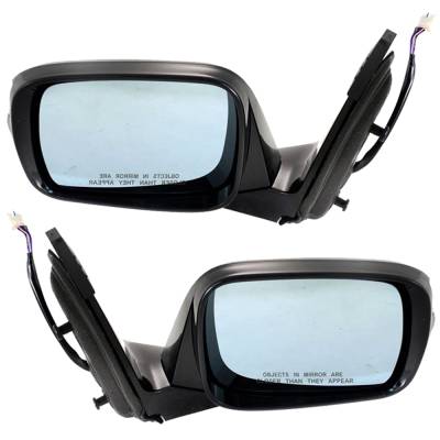 Rareelectrical - New Pair Mirror Compatible With Acura Mdx Base Sport Utility 4-Door 3.7L 2010 2011 2012 2013 By Part - Image 1