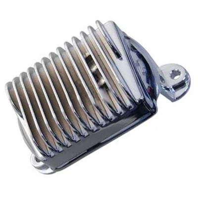 Rareelectrical - New 12V Chrome Regulator Fits Harley Davidson Motorcycle 353809 7450509 7450509A - Image 2