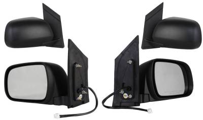 New Door Mirror Pair Compatible With Toyota 04-10 Sienna Power W/O Heat To1320205 70077T 70078T