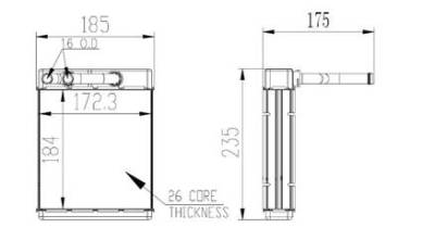 Rareelectrical - New Hvac Heater Core Front Compatible With Ford 90-97 F Super Duty 91-97 F53 F59 Fm6222 9010205 - Image 3