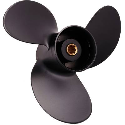 Rareelectrical - New Aluminum Propeller Compatible With Yamaha 6-9.9 Hp By 3011-085-08 102002 48-3806T - Image 1