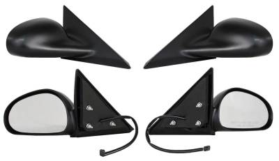 New Door Mirror Pair Compatible With Ford 99-04 Mustang Gt Mach I Power W/O Heat 61565F 61544F