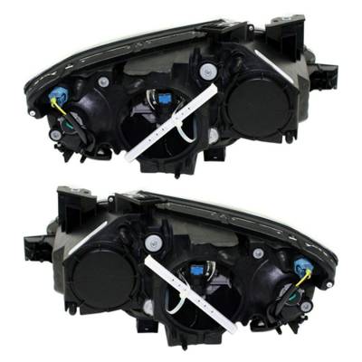 Rareelectrical - New Pair Of Halogen Headlight Compatible With Mazda Cx-9 Touring Sport 2013-2015 By Part Number - Image 2