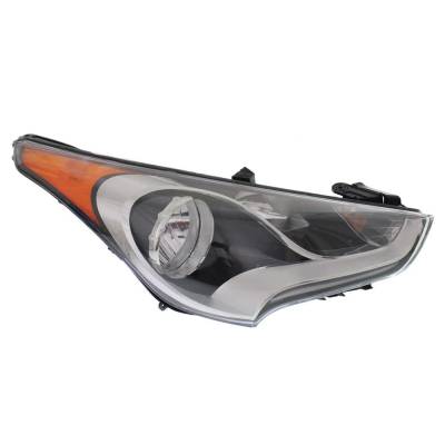 Rareelectrical - New Right Halogen Headlight Compatible With Hyundai Veloster Turbo R-Spec Hatchback 1.6L 2012 2013 - Image 1
