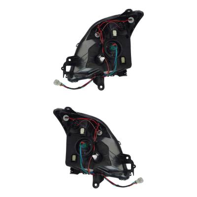 Rareelectrical - New Pair Headlights Compatible With Nissan Sentra Se-R Sedan 4 Door 2.5L 2007 2008 2009 By Part - Image 2