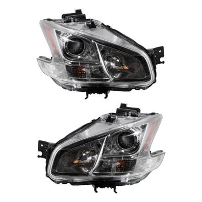 New Pair Of Hid Headlight Compatible With Nissan Maxima Gxe Sport Sedan 2009-2014 By Part Number