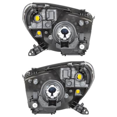 Rareelectrical - New Pair Of Headlights Compatible With Toyota Rav4 2.4L 2004 2005 By Part Numbers 762405-62299-6 - Image 2