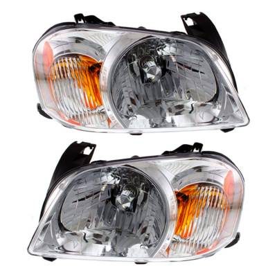 New Pair Of Halogen Headlight Compatible With Mazda Tribute I Sport 2005-2006 By Part Number
