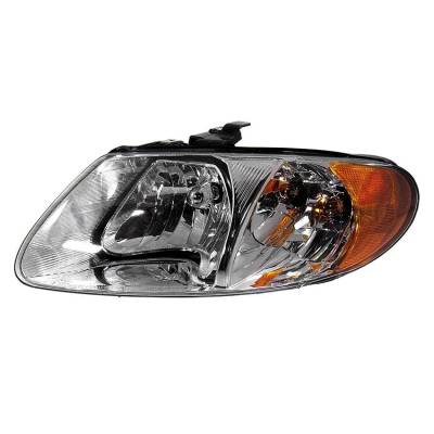 Rareelectrical - New Left Halogen Headlight Compatible With Dodge Caravan Base Mini Cargo Van 2006 2007 By Part - Image 1