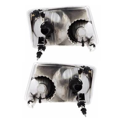 Rareelectrical - New Pair Of Halogen Headlights Compatible With Ford Ranger Sport Extended Cab Pickup 4 Door 2.3L - Image 2