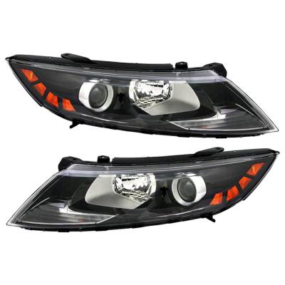 New Pair Of Headlight Compatible With Kia Optima Ex Sx Sedan 2.0L 2011 By Part Number 92102-2T120