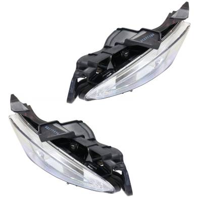 Rareelectrical - New Pair Of Fog Lights Compatible With Hyundai Elantra Blue Sedan 2007-2010 By Part Numbers - Image 4