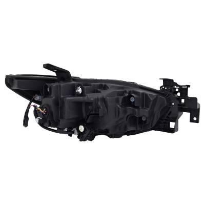 Rareelectrical - New Left Side Headlights Compatible With Mazda 6 Sport Sedan Plastic Led Bulb High And Low Beam - Image 2