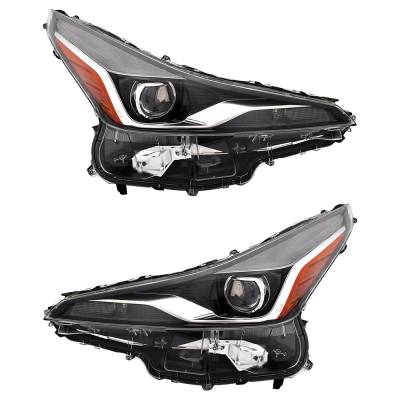 New Pair Of Led Headlights Compatible With Toyota Prius L Eco Le Hatchback Prius Awd-E Le Hatchback
