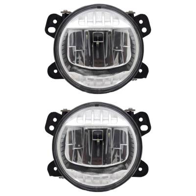 Rareelectrical - New Pair Of Fog Lights Compatible With Jeep Wrangler Jk Wrangler Gladiator 2018 2019 2020 2021 2022 - Image 1