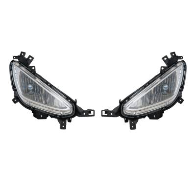 New Pair Fog Lights Compatible With Hyundai Elantra Coupe 2013-2014 Hy2593143 92202-3X520 Hy2592143