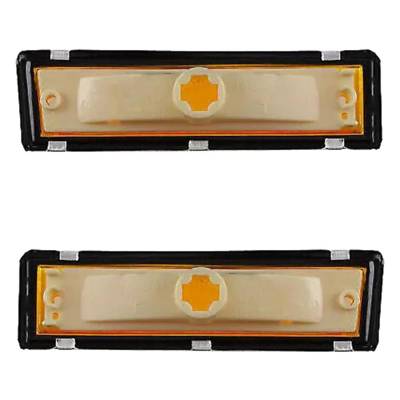 Rareelectrical - New Pair Of Daytime Running Lights Compatible With Chevrolet Gmc 1981-1991 By Part Numbers - Image 1