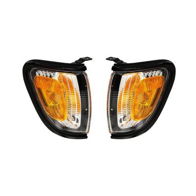 New Pair Of Black Back Up Lights Compatible With Toyota Tacoma 01-04 To2520163 8161004090C0