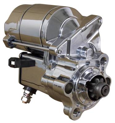 Rareelectrical - New Chrome Starter Compatible With Harley Davidson Sportster 883 1000 1200 Deluxe Custom 1981-2012 - Image 6