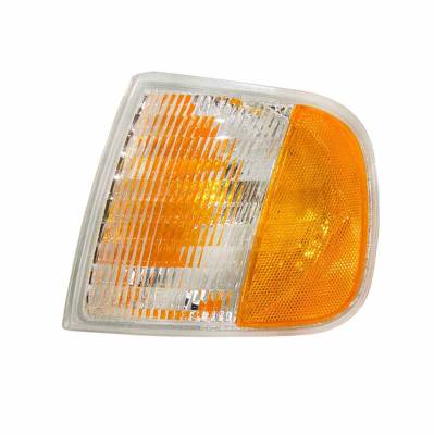 New Front Left Turn Signal Light Compatible With Ford F-250 1997 Fo2521132 F65z-13200-Ad Fo2520132