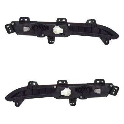 Rareelectrical - New Pair Of Daytime Running Lights Compatible With Kia Carnival 3.5L 2022 2023 2024 By Part Numbers - Image 1