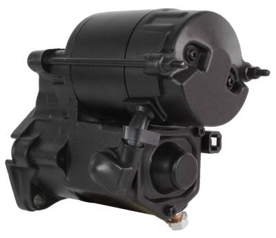 Rareelectrical - New 1.2Kw Black Starter Motor Compatible With Harley Davidson Fxds Fxds-Conv Fxdwg Fxlr 128000-8221 - Image 4