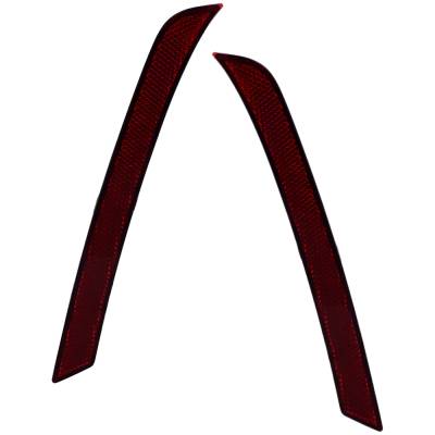 Rareelectrical - New Pair Of Reflector Lights Compatible With Ford Edge Titanium Sport Utility 2019-2023 By Part - Image 1