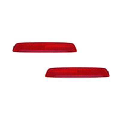 Rareelectrical - New Pair Of Reflector Lights Compatible With Gmc Terrain Denali 2010-2013 2014 2015 22950586 - Image 2