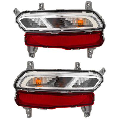 New Pair Of Halogen Back Up Lights Compatible With Kia Sportage Lx Sport Utility 2020 2021 By Part