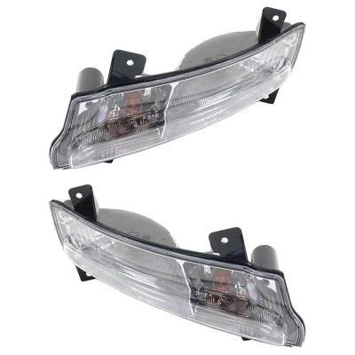 Rareelectrical - New Pair Of Daytime Running Lights Compatible With Jeep Compass 2017 2018 2019 2020 2021 By Part - Image 2