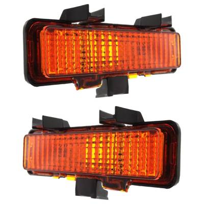 Rareelectrical - New Pair Of Daytime Running Lights Compatible With Chevrolet Gmc Oldsmobile S10 S15 S10 Blazer S15 - Image 2