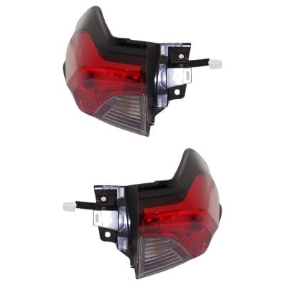 Rareelectrical - New Pair Of Tail Lights Compatible With Toyota Rav4 2.5L 2019 2020 2021 2022 2023 By Part Numbers - Image 1