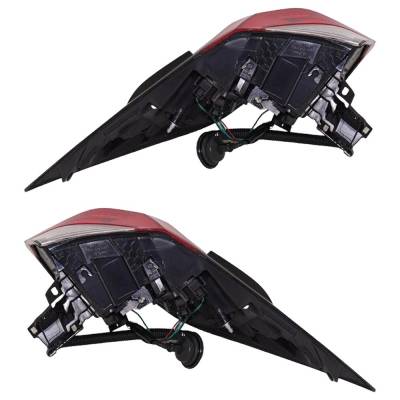 Rareelectrical - New Pair Of Tail Lights Compatible With Toyota Rav4 2.5L 2019 2020 2021 2022 2023 By Part Numbers - Image 3