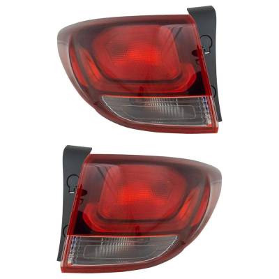 Rareelectrical - New Pair Of Tail Lights Compatible With Hyundai Santa Fe Santa Fe Xl 3.3L 2017 2018 2019 By Part - Image 2