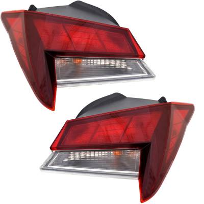 Rareelectrical - New Pair Of Tail Lights Compatible With Hyundai Elantra Se Sel Sedan 4-Door 2.0L 2021 2022 2023 By - Image 1