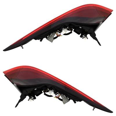 Rareelectrical - New Pair Of Led Tail Lights Compatible With Nissan Rogue Platnium S Sl Sv Sport Utility 2021 By Part - Image 3