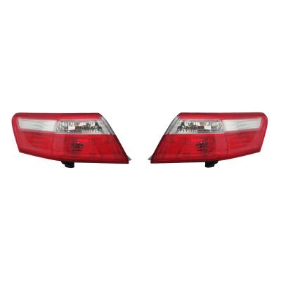 New Pair Of Outer Tail Lights Compatible With Toyota Camry Xle 2007-09 To2818129 To2819131