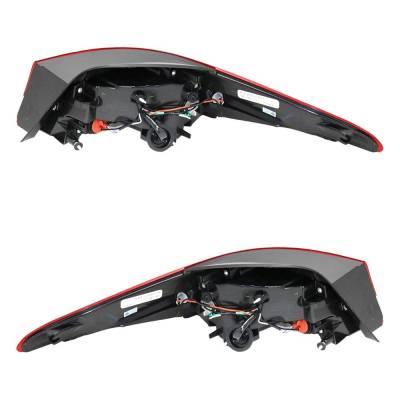 Rareelectrical - New Pair Of Tail Lights Compatible With Hyundai Elantra Coupe Elantra 1.8L 2.0L 2014 2015 2016 By - Image 5