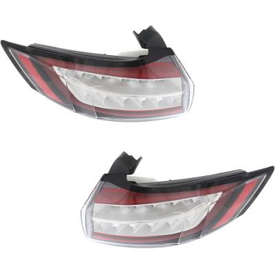 Rareelectrical - New Pair Of Tail Lights Compatible With Ford Edge Se Sel Plus Sport Utility 4-Door 2015-2018 By Part - Image 3