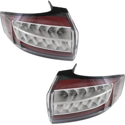 Rareelectrical - New Pair Of Tail Lights Compatible With Ford Edge Se Sel Plus Sport Utility 4-Door 2015-2018 By Part - Image 4