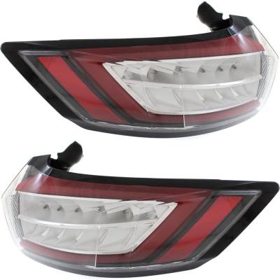 Rareelectrical - New Pair Of Tail Lights Compatible With Ford Edge Se Sel Plus Sport Utility 4-Door 2015-2018 By Part - Image 5