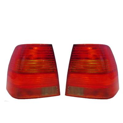 Rareelectrical - New Pair Of Tail Lights Compatible With Volkswagen Jetta Gen4 Sedan 1999 2000 2001 2002 2003 By Part - Image 2