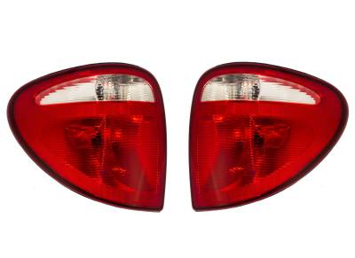 New Pair Of Tail Lights Compatible With Dodge Caravan 2004-2007 68241334Aa Ch2801157 68241335Aa