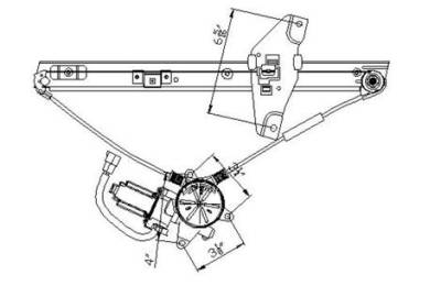 New Front Left Window Regulator Compatible With 92 93 94 95 96 Toyota Camry 69820-06021 6653739