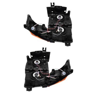 Rareelectrical - New Pair Of Halogen Headlight Compatible With Jeep Commander Limited Sport 2006-2010 By Part Number - Image 2