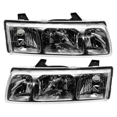 New Pair Of Headlight Compatible With Saturn Vue Red Line Sport 2004 By Part Number 22702946