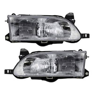 New Pair Of Headlight Compatible With Toyota Corolla Sedan 1993-1997 By Part Number 81110-1E221