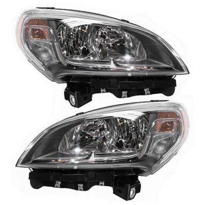 New Pair Of Headlight Compatible With Ram Promaster City Slt Mini Passenger Van 2015-2020 By Part