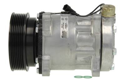 Rareelectrical - A/C Compressor Compatible With 1991-1995 Alfa Romeo 164 3.0L V6 60810769 60601070 Direct Fit OEM - Image 1
