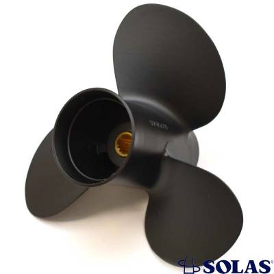 Rareelectrical - New Aluminum Propeller Compatible With Johnson/Evinrude 4 Stroke 13 Spline 9.9 For Years 1995-2001 - Image 2